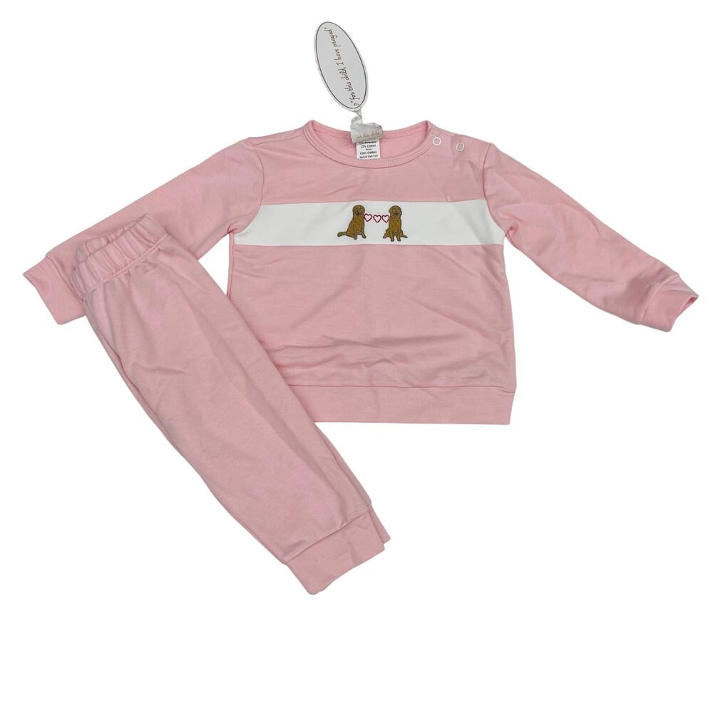Lullaby Set Pink Little Lagniappe Puppy Set